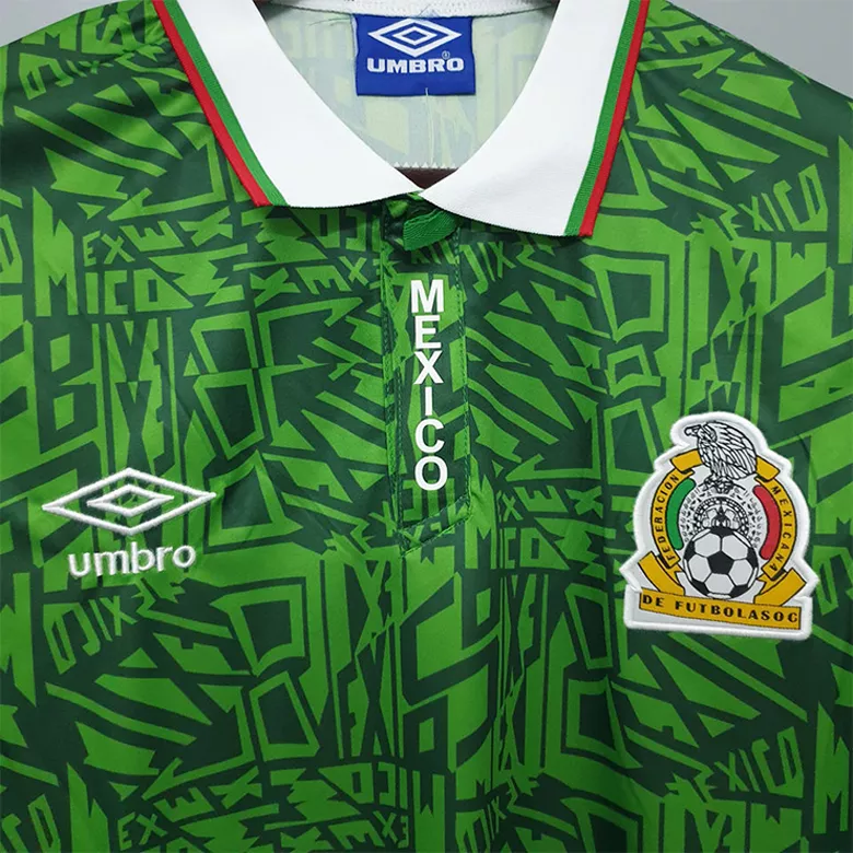 Camiseta Retro 1994 Mexico Primera Equipación Local Hombre - Versión Hincha - camisetasfutbol