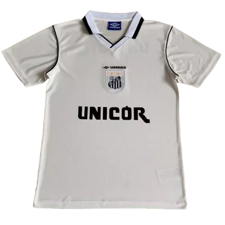 Camiseta Retro 1999 Santos FC Primera Equipación Local Hombre Umbro - Versión Replica - camisetasfutbol