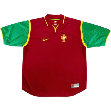 Camiseta Retro 1999 Portugal Primera Equipación Local Hombre - Versión Hincha - camisetasfutbol