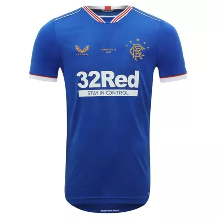 Camiseta Glasgow Rangers 2020/21 Primera Equipación Local Hombre - Versión Hincha - camisetasfutbol