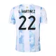 Camiseta de Fútbol L.MARTINEZ #22 Personalizada 1ª Argentina 2021