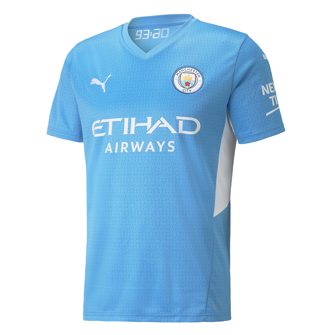 Camiseta de Fútbol Personalizada 1ª Manchester City 2021/22, playeras ...