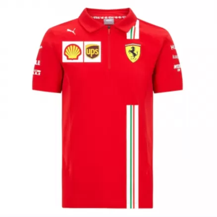 Camiseta Tipo Polo de Ferrari F1 Racing Team Polo Red 2020/21 - camisetasfutbol