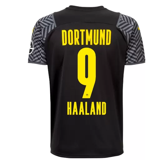 Camiseta de Fútbol HAALAND #9 Personalizada 2ª Borussia Dortmund 2021/ ...