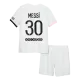 Equipaciones de fútbol para Niño PSG 2021/22 Messi #30 - de Visitante Futbol Kit Personalizados - camisetasfutbol