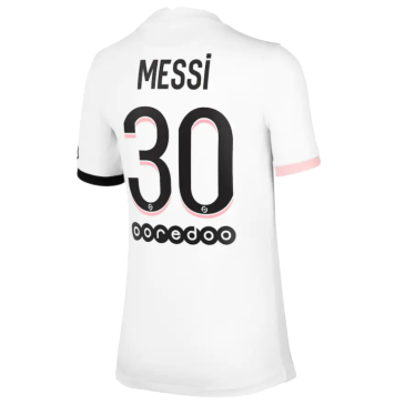 Camiseta de Fútbol Messi #30 Personalizada 2ª PSG 2021/22