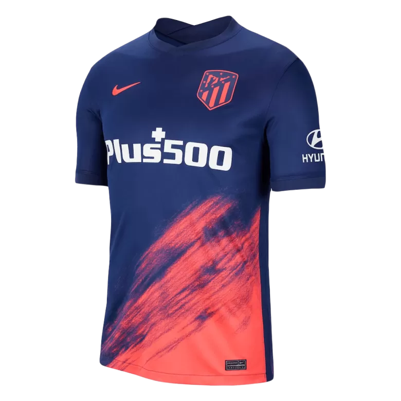 Camiseta Atlético de Madrid 2020-2021 visitante azúl versión jugador 