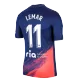Camiseta de Fútbol LEMAR #11 Personalizada 2ª Atlético de Madrid 2021/22 - camisetasfutbol