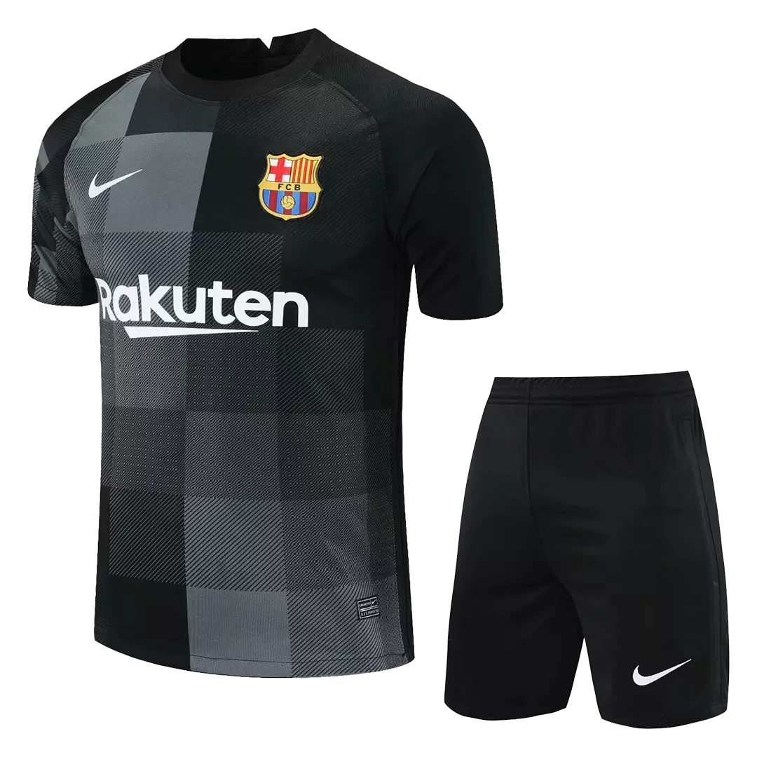 Conjunto Barcelona 2021/22 Portero Hombre (Camiseta + Pantalón Corto) Nike - camisetasfutbol