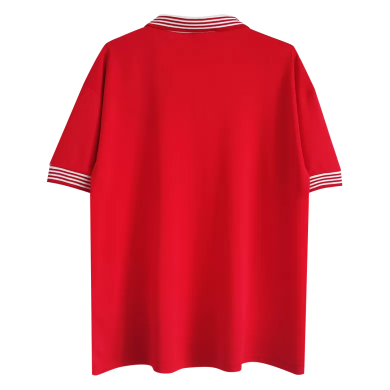 Camiseta Retro 1977 Manchester United Primera Equipación Local Hombre - Versión Hincha - camisetasfutbol