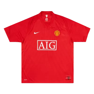 Camiseta Retro 2007/08 Manchester United Primera Equipación Local Hombre - Versión Hincha - camisetasfutbol