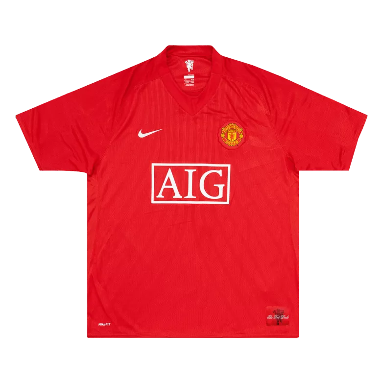 Camiseta Futbol Local de Hombre Manchester United 2007/08 con Número de RONALDO #7 - camisetasfutbol