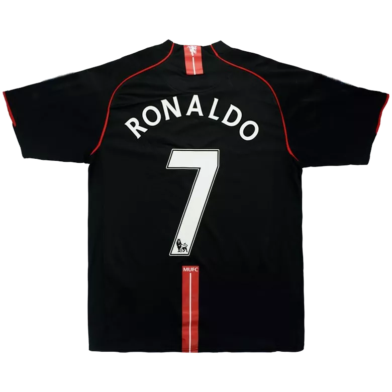 Camiseta Retro 2007/08 RONALDO #7 Manchester United Segunda Equipación Visitante Hombre - Versión Hincha - camisetasfutbol
