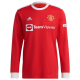 Camiseta de Manga Larga de Fútbol Personalizada RONALDO #7 1ª Manchester United 2021/22