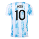 Camiseta de Fútbol MESSI #10 Personalizada 1ª Argentina 2021