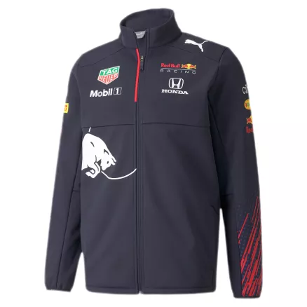 Chaqueta de Men's Red Bull Racing Team Black Softshell Jacket - camisetasfutbol