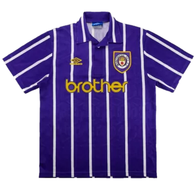 Camiseta Retro 1993 Manchester City Segunda Equipación Visitante Hombre - Versión Hincha - camisetasfutbol