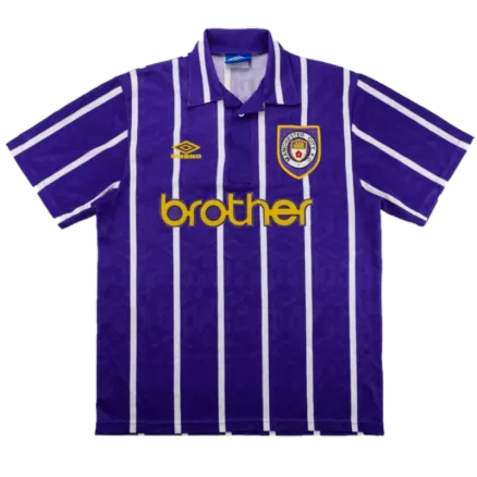 Camiseta Retro 1993 Manchester City Segunda Equipación Visitante Hombre - Versión Hincha - camisetasfutbol
