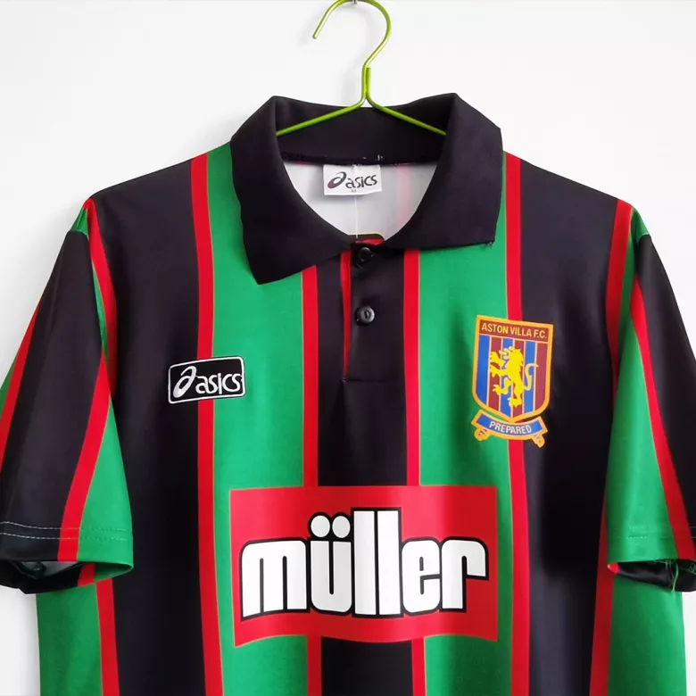 Camiseta Retro 1993/95 Aston Villa Segunda Equipación Visitante Hombre - Versión Hincha - camisetasfutbol