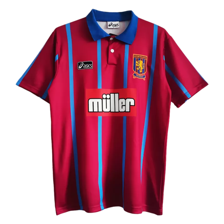 Camiseta Retro 1993/95 Aston Villa Primera Equipación Local Hombre - Versión Hincha - camisetasfutbol