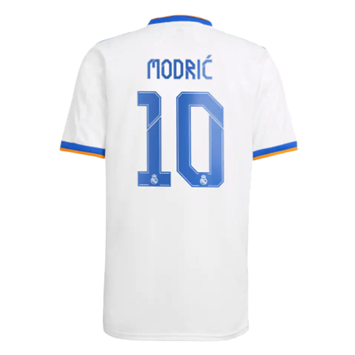 Camiseta de Fútbol MODRIĆ #10 Personalizada 1ª Real Madrid 2021/22