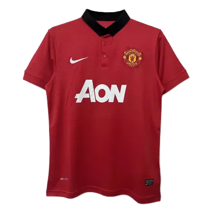 Camiseta Retro 2013/14 Manchester United Primera Equipación Local Hombre - Versión Hincha - camisetasfutbol