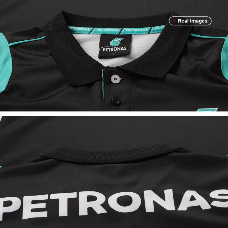 Camiseta Tipo Polo de Petronas Yamaha Team Polo Shirt Black - camisetasfutbol