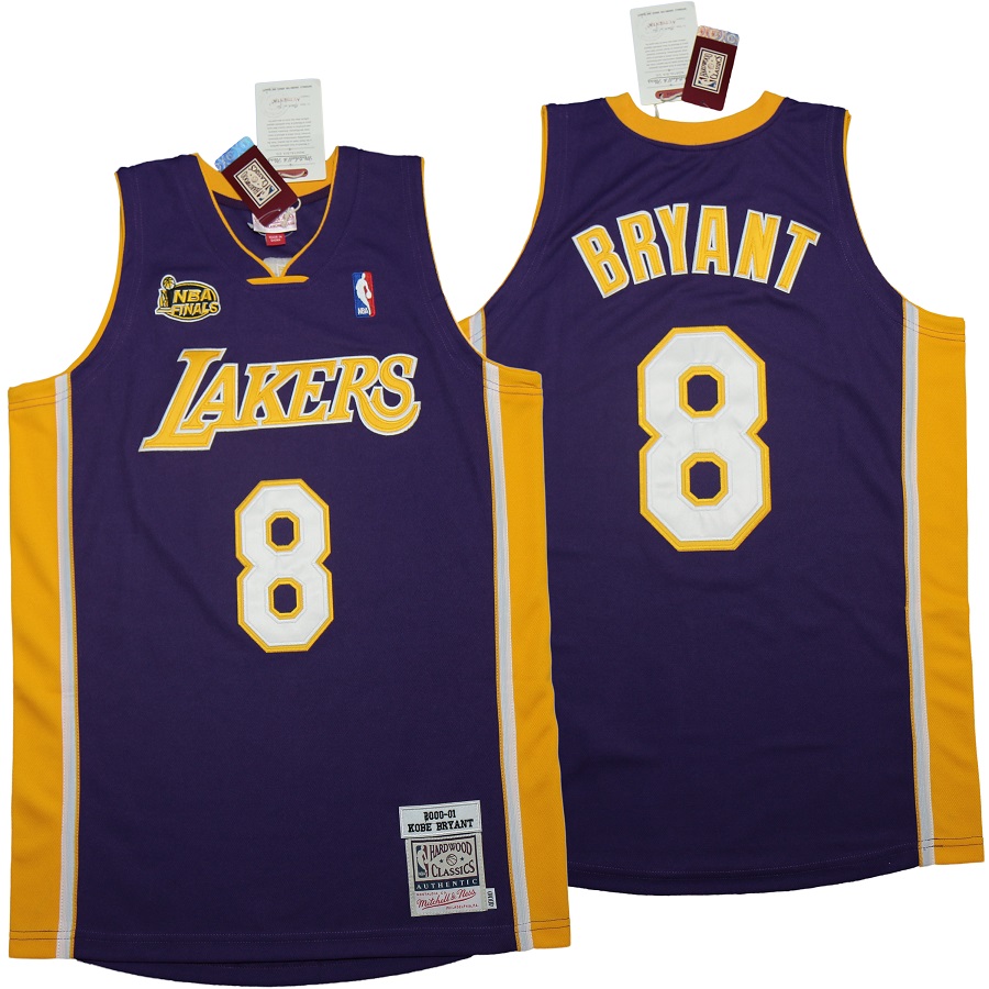 Retro Los Angeles Lakers #8 Kobe Bryant Camiseta Jersey Baloncesto Amarillo 