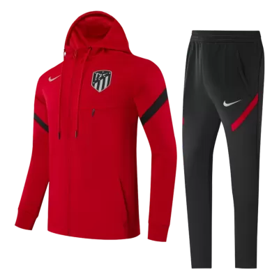 Conjunto Entrenamiento Atlético de Madrid 2021 Hombre (Hoodie con Capucha + Pantalón) - camisetasfutbol