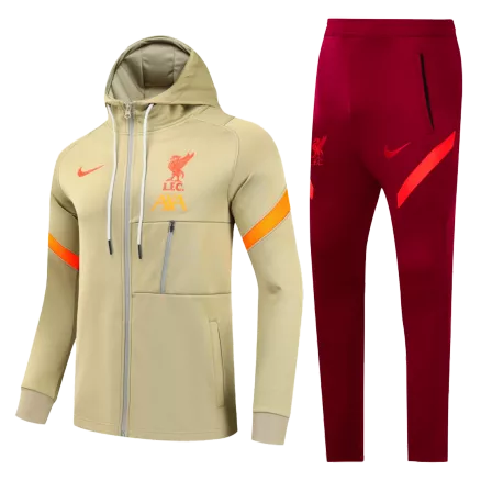 Conjunto Entrenamiento Liverpool 2021/22 Hombre (Hoodie con Capucha + Pantalón) - camisetasfutbol