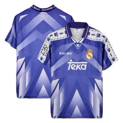 Camiseta Retro 1996/97 Real Madrid Segunda Equipación Visitante Hombre - Versión Hincha - camisetasfutbol