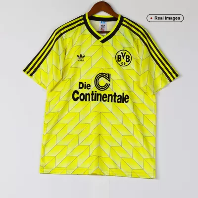 Camiseta Retro 1988 Borussia Dortmund Primera Equipación Local Hombre - Versión Hincha - camisetasfutbol