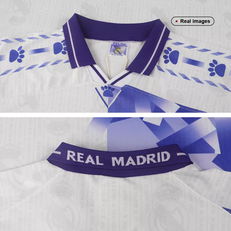Camiseta de Fútbol Retro Real Madrid Tercera Equipación 1996/97 para Hombre - Version Hincha Personalizada - camisetasfutbol
