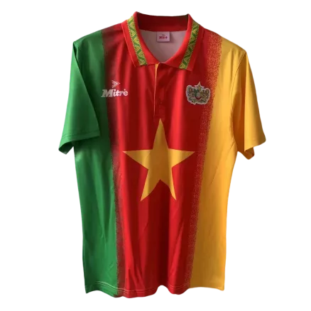 Camiseta Retro 1994 Cameroon Primera Equipación Local Hombre - Versión Hincha - camisetasfutbol