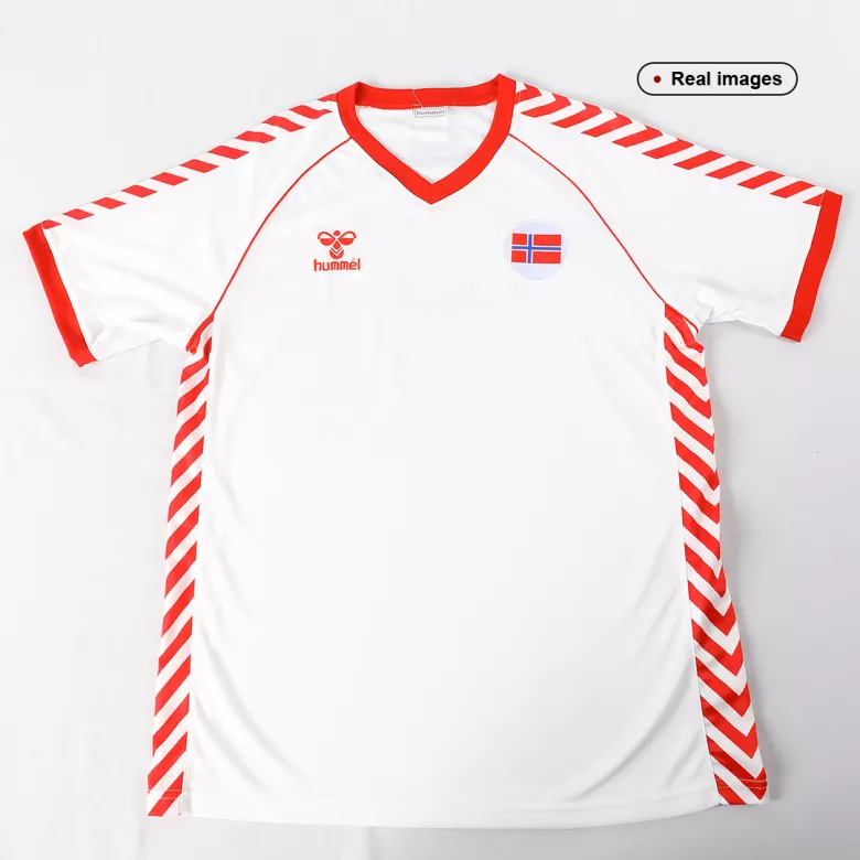 Camiseta Retro 1984 Noruega Segunda Equipación Visitante Hombre - Versión Hincha - camisetasfutbol