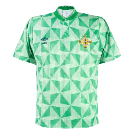 Camiseta Retro 1990 Irlanda del Norte Primera Equipación Local Hombre - Versión Hincha - camisetasfutbol