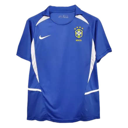 Camiseta Retro 2002 Brazil Segunda Equipación Visitante Hombre - Versión Hincha - camisetasfutbol