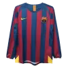 Camiseta Retro 2005/06 Barcelona Primera Equipación Manga Larga Local Hombre - Versión Hincha - camisetasfutbol