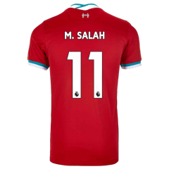 Camiseta de Fútbol Mohamed Salah #11 Personalizada 1ª Liverpool 2020/21