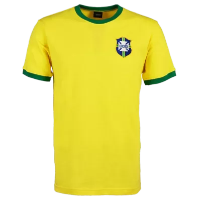 Camiseta Retro 1970 Brazil Primera Equipación Local Hombre - Versión Hincha - camisetasfutbol