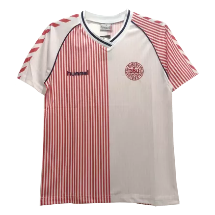 Camiseta Retro 1986 Dinamarca Segunda Equipación Visitante Hombre - Versión Hincha - camisetasfutbol
