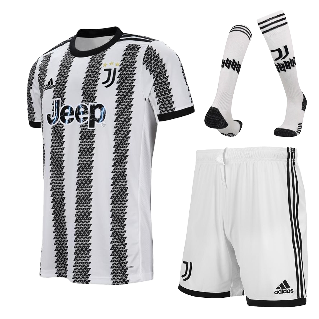 Conjuntos de Fútbol Personalizada 1ª Juventus 2022/23, playeras de futbol