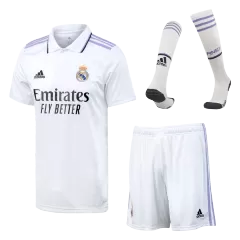 Conjunto Completo Real Madrid 2022/23 Primera Equipación Local Hombre (Camiseta + Pantalón Corto + Calcetines) Adidas - camisetasfutbol