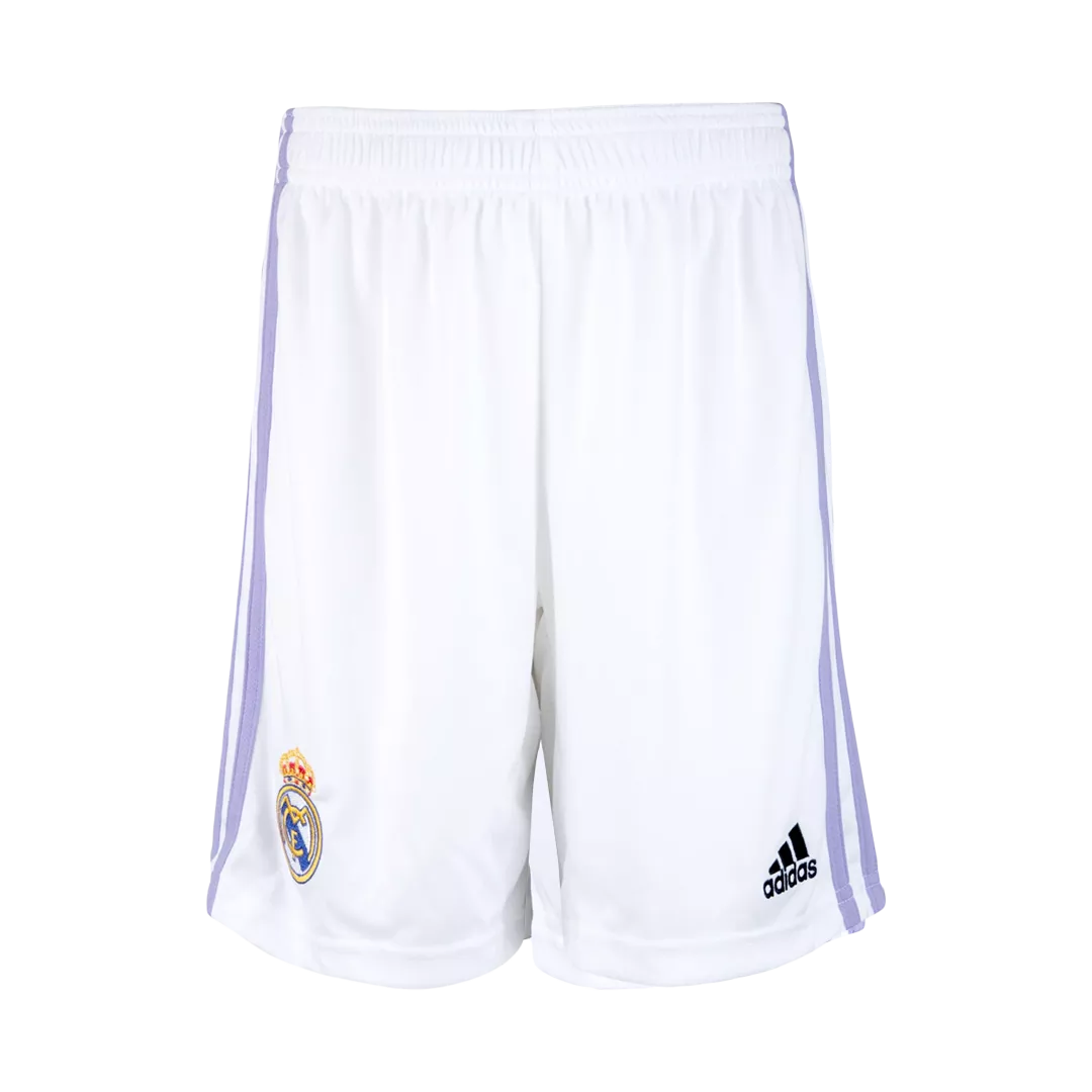 Conjunto Completo Real Madrid 2022/23 Primera Equipación Local Hombre (Camiseta + Pantalón Corto + Calcetines) Adidas - camisetasfutbol