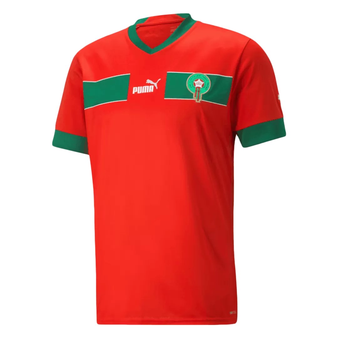 Camisetas Regalo de Futbol Local Marruecos 2022 para Hombre - Version Replica Personalizada - camisetasfutbol