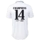 Camiseta Futbol Local de Hombre Real Madrid 2022/23 con Número de Jersey CHAMPIONS #14 -Version Jugador - camisetasfutbol
