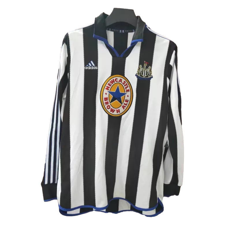 Camiseta Retro 1999/00 Newcastle United Primera Equipación Manga Larga Local Hombre Adidas - Versión Replica - camisetasfutbol