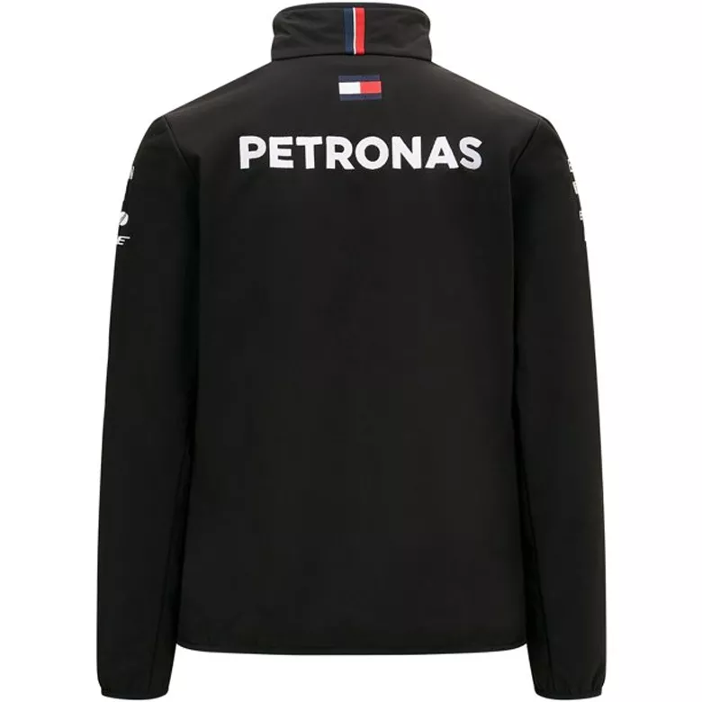Chaqueta de Men's Mercedes AMG Petronas F1 Racing Team Softshell Jacket- Black 2021 Hombre Negro - camisetasfutbol