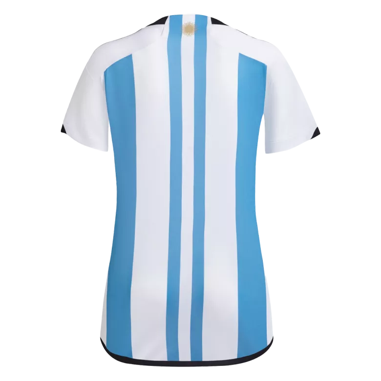 Tres Estrellas Camiseta Argentina 2022 Primera Equipación Copa del Mundo Local Mujer - Versión Hincha - camisetasfutbol
