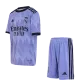 Miniconjunto Real Madrid 2022/23 Segunda Equipación Visitante Niño (Camiseta + Pantalón Corto) Adidas - camisetasfutbol